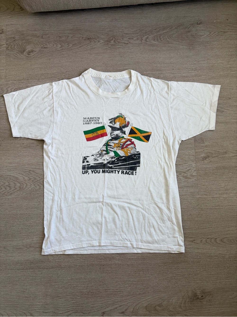 Marcus Garvey Graphic White Short Sleeve Tee